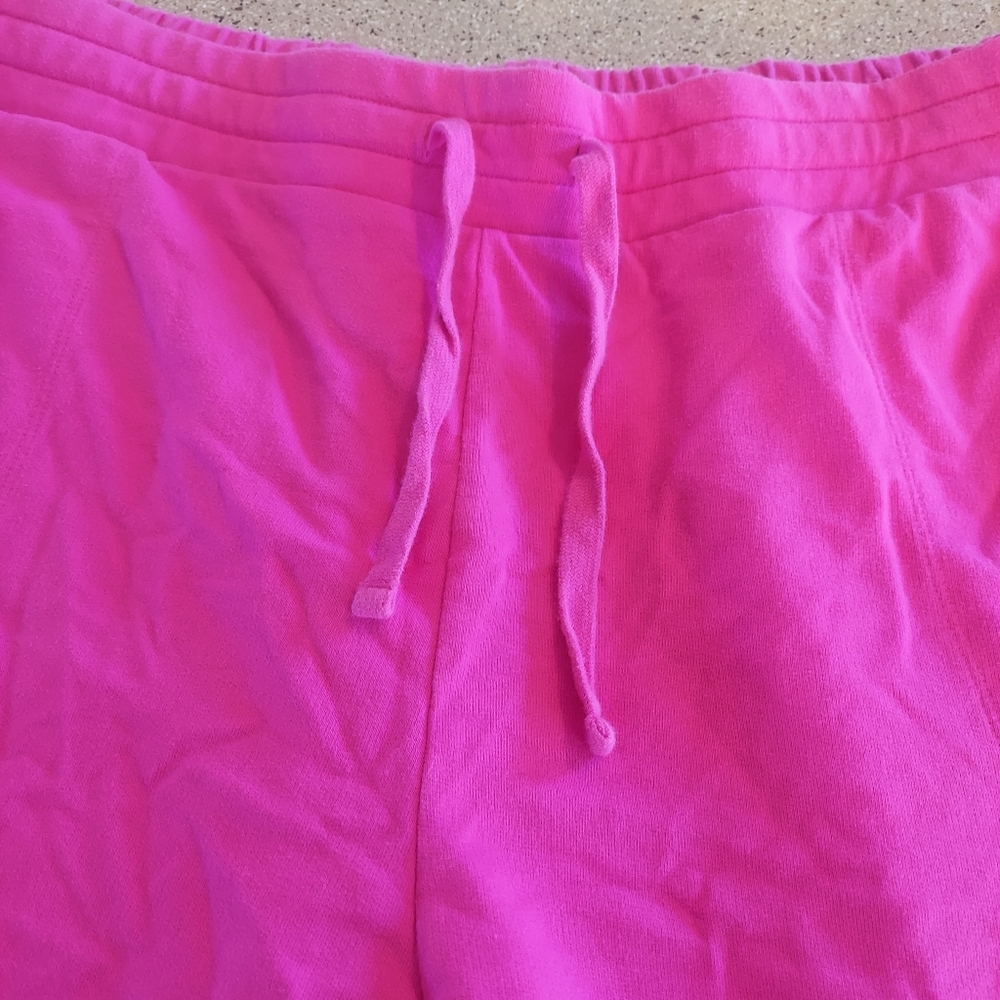 Ava and Viv 2x pink shorts plus size drawstring summer stretchy cute gym - Picture 2 of 6